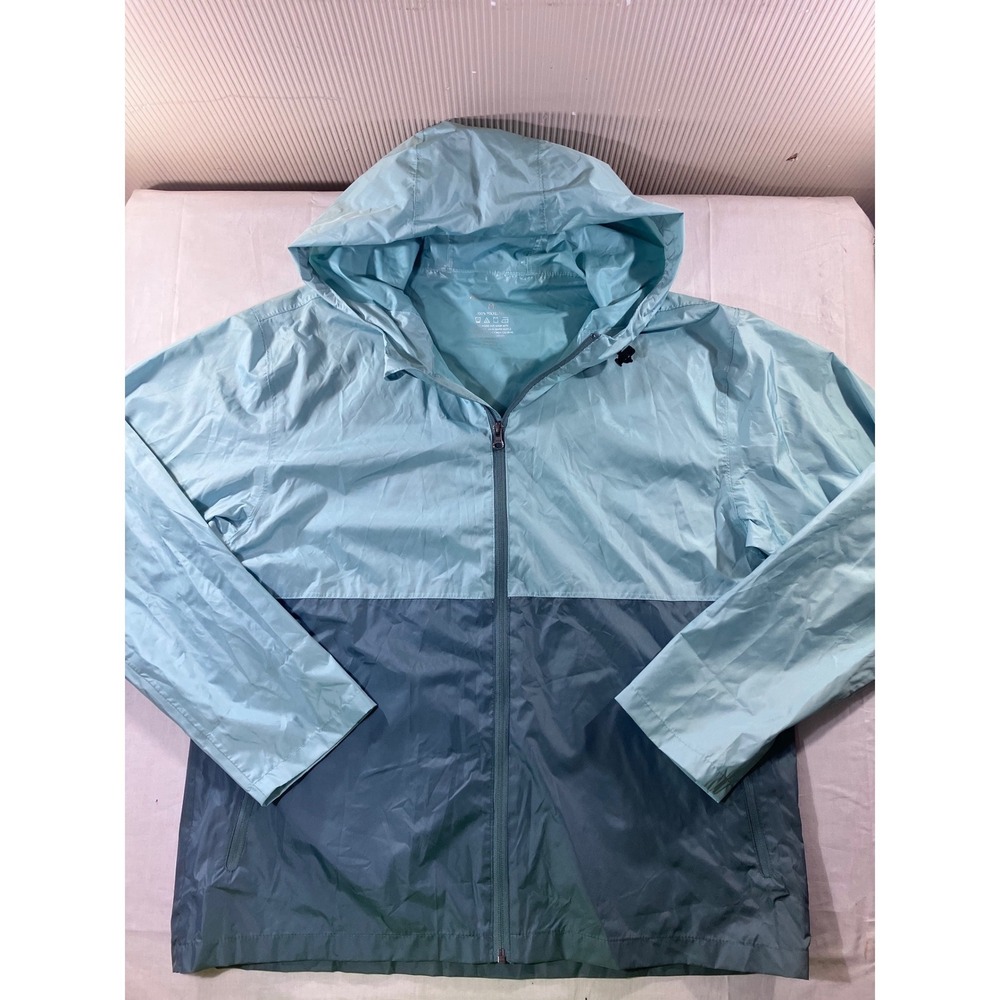ADVENTURIDGE Colorblock Lightweight Hooded Jacket Windbreaker Size M‎